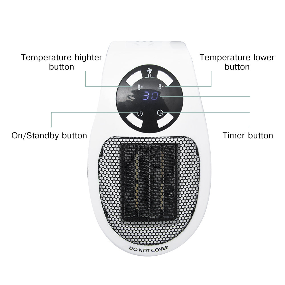 Portable Electric Wall Fan Heater