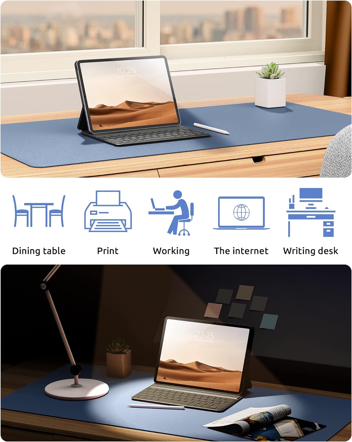 Non-slip Leather Desk Pad